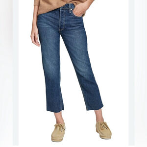 Gap cheeky straight high-rise jeans size 4 regular length dark indigo